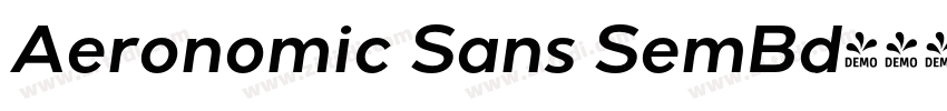 Aeronomic Sans SemBd字体转换